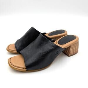 Børn Skylar Block Heel Sandals Open Toe Women's Black Size US7M EU37.5